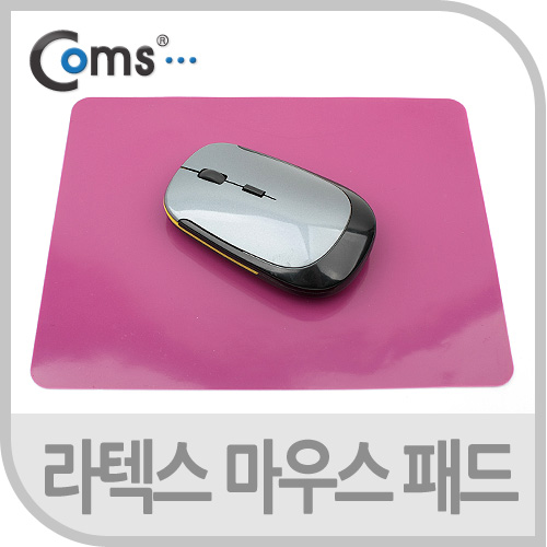 Coms 마우스 패드(라텍스 재질), 핑크