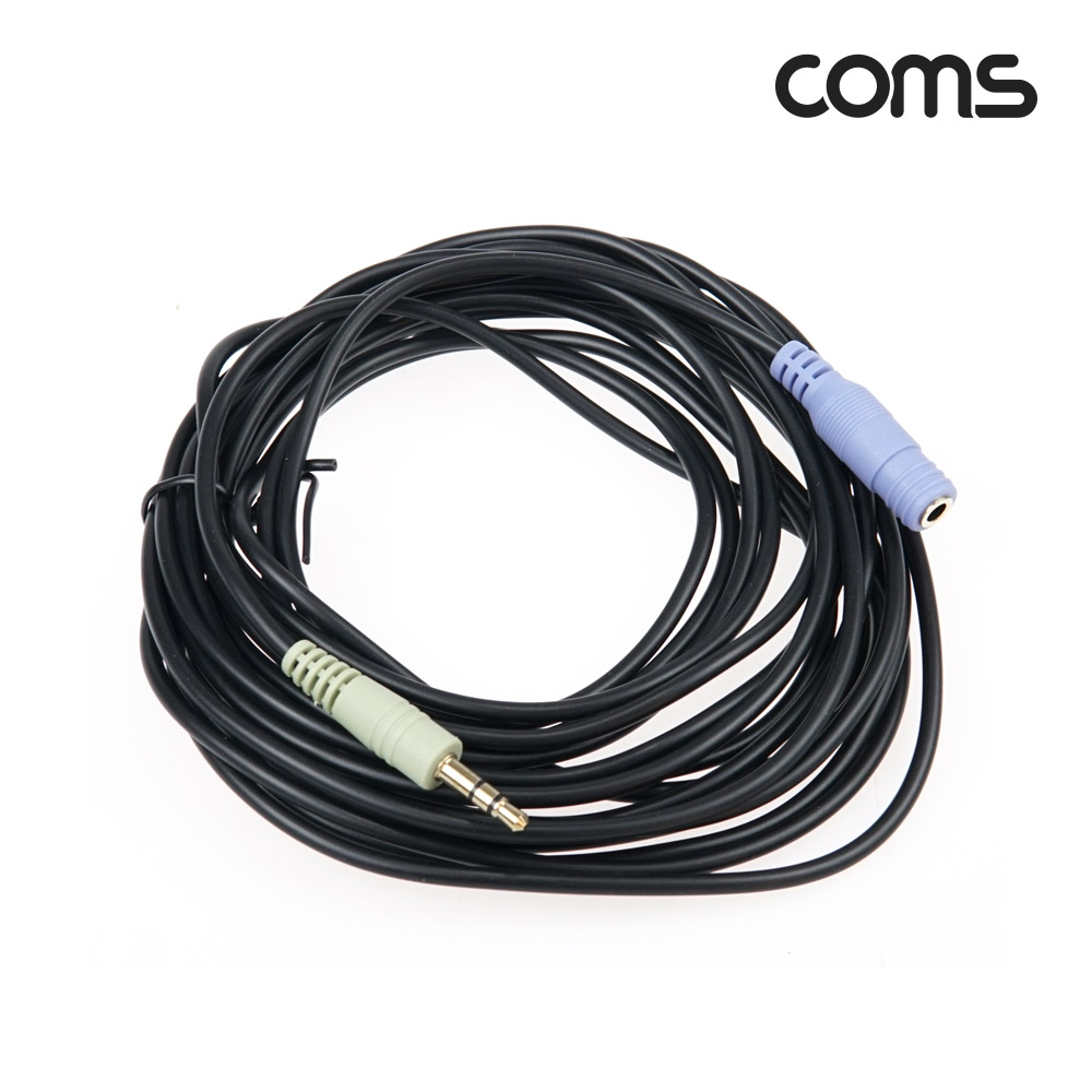 Coms 스테레오 케이블 3.5Φ (연장) 5M/Stereo