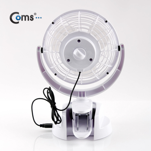 Coms USB 선풍기 (상하조절/집게거치형), White/특대형-30cm