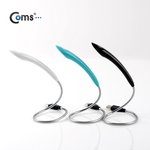 Coms USB램프, 라인형, 10LED/sky blue (터치전원)
