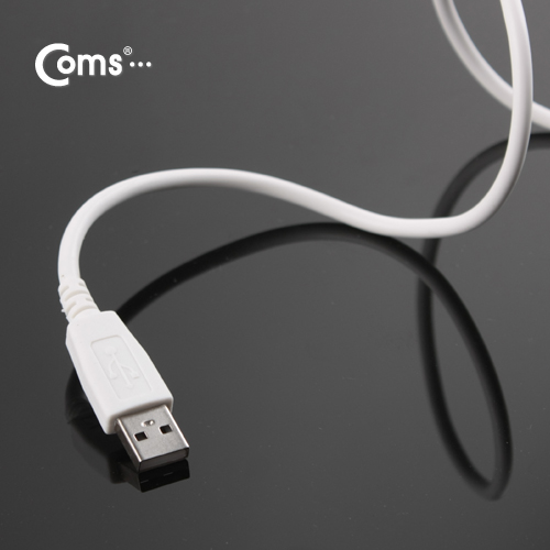 Coms USB/Micro USB(B) 케이블(고급형), 1M, White