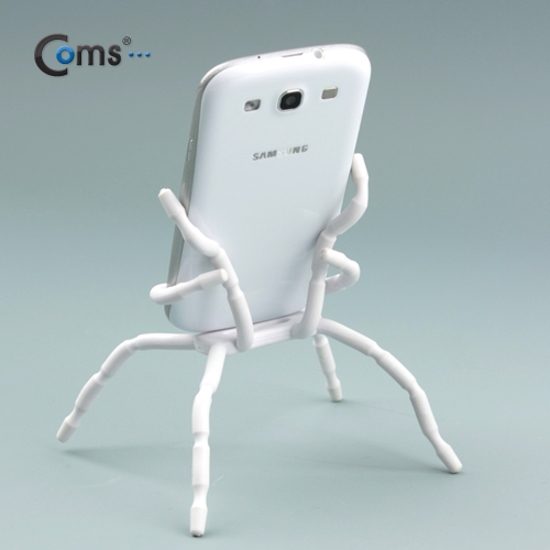 Coms 스마트폰 거치대(스파이더형), White / 8Leg