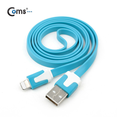 Coms iOS 8핀/8Pin 플랫 케이블 Blue