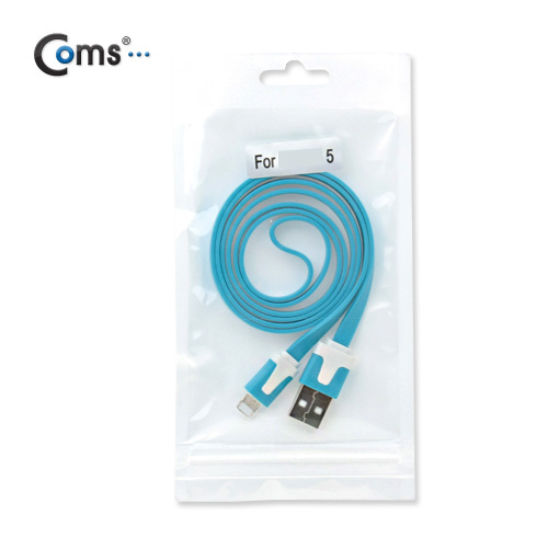Coms iOS 8핀/8Pin 플랫 케이블 Blue