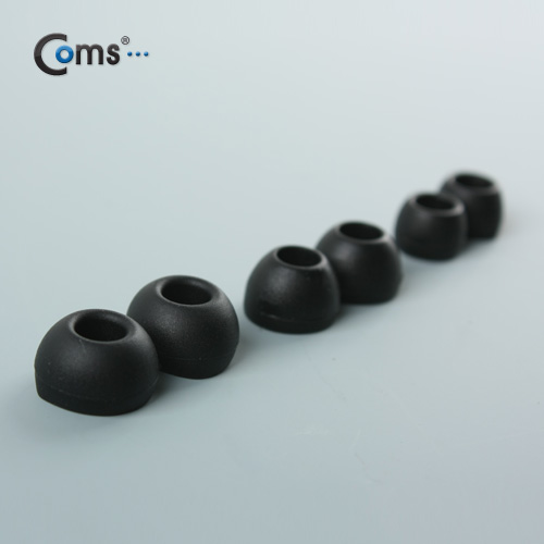 Coms 이어폰캡 커널형(대,중,소 3set), Black