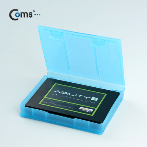 Coms HDD 케이스 (SATA 2.5인치용) Blue