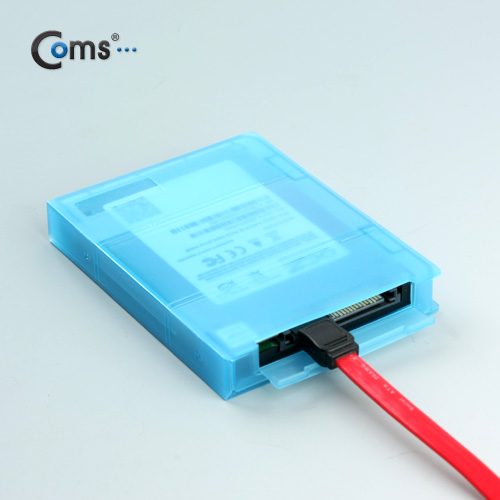 Coms HDD 케이스 (SATA 2.5인치용) Blue