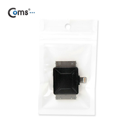 Coms iOS 스마트폰5 변환젠더 (3in1/멀티), Black