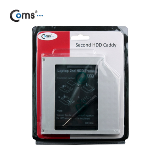 Coms 노트북용 멀티부스트, HDD/SSD 추가 설치용(9.5mm)