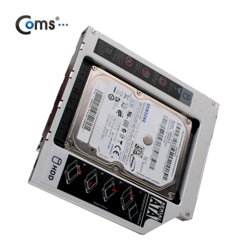 Coms 노트북용 멀티부스트, HDD/SSD 추가 설치용(12.7mm)