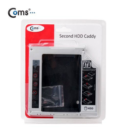 Coms 노트북용 멀티부스트, HDD/SSD 추가 설치용(12.7mm)
