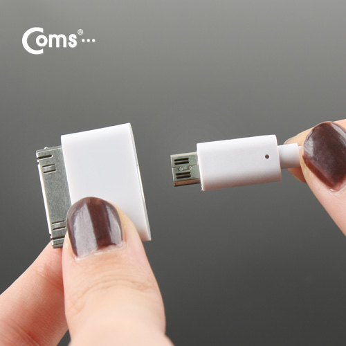 Coms iOS 스마트폰 5 차량용 케이블(3 in 1/멀티), 스프링/꼬리물기