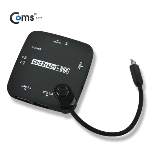 Coms 스마트폰 OTG 카드리더 + 3P 허브