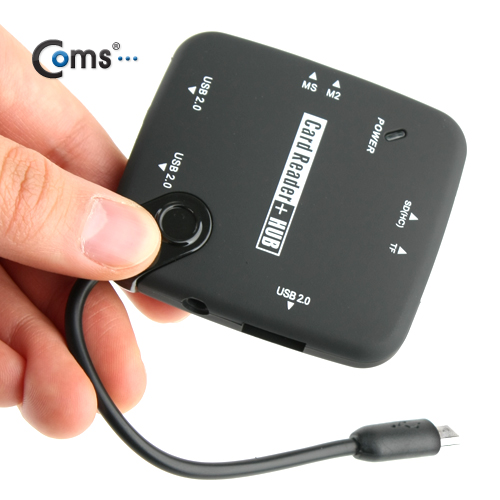 Coms 스마트폰 OTG 카드리더 + 3P 허브