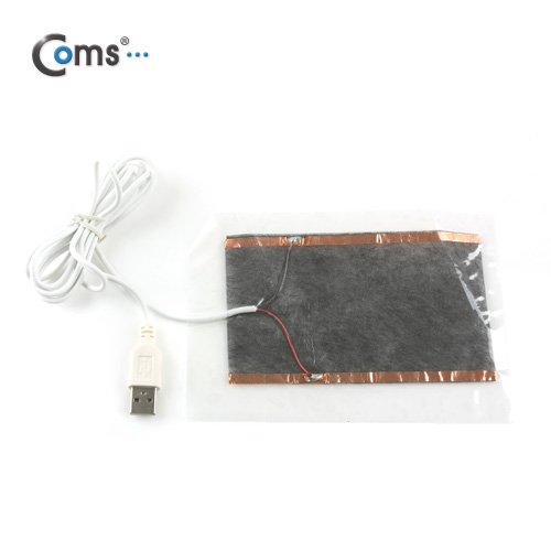 Coms USB 온열 슬리퍼(양발보호),표범무늬