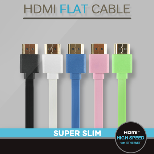 Coms HDMI 케이블(V1.4/FLAT/초슬림)1.5M 고급/그린