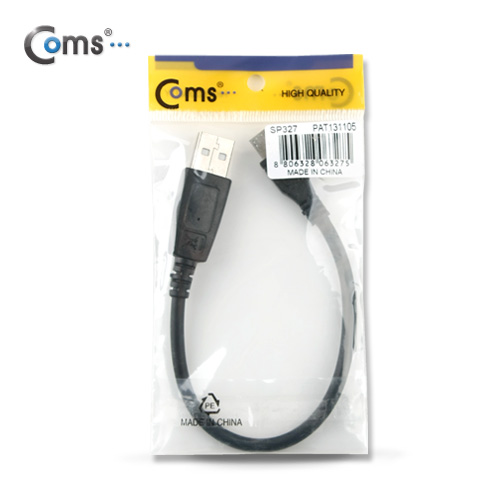 Coms USB/Micro USB(B) 케이블(short) 20cm, Black