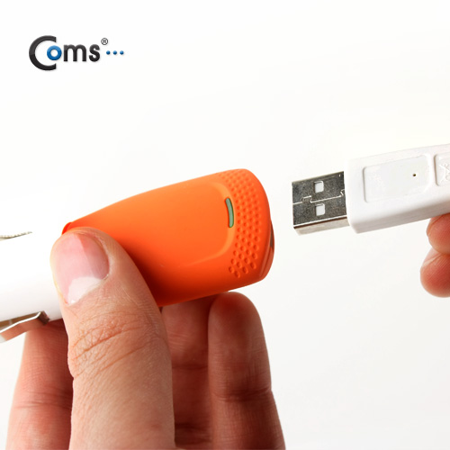 Coms USB 전원(DC 시가잭 5V/2.5A)고출력, USB 1P, Orange