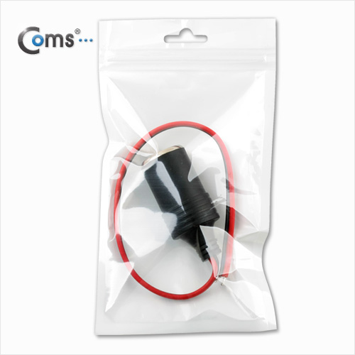 Coms 차량용 시가 전원 케이블 20cm (상시전원) / 시가잭(시거잭)