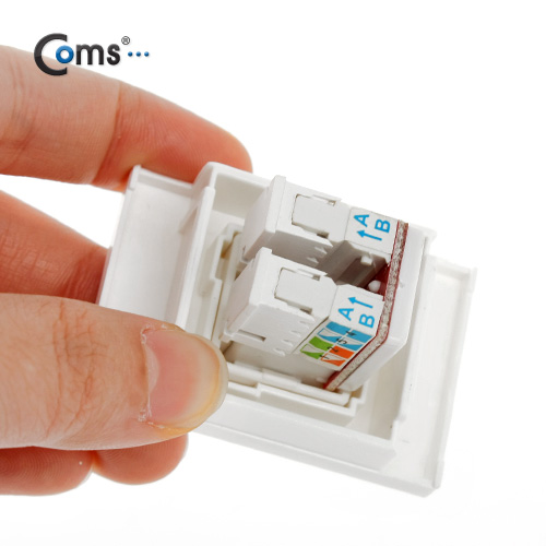 Coms 월 플레이트(PLATE) 장착 모듈(RJ45 F/F)