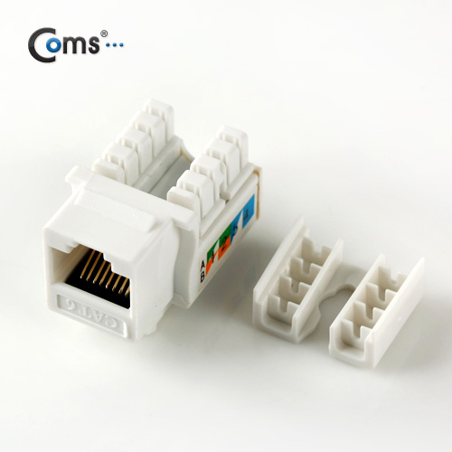 Coms 키스톤잭- CAT6, 백색