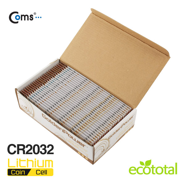 Coms 골든파워(GP)코인전지(CR2032),3.0v,1세트(5알),카드형포장