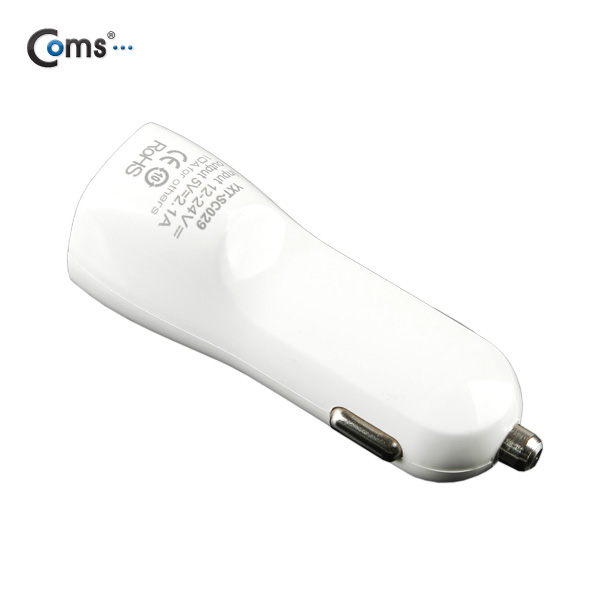 Coms USB 전원(DC 시가잭), WHITE, USB 2P(2.1A/1A)