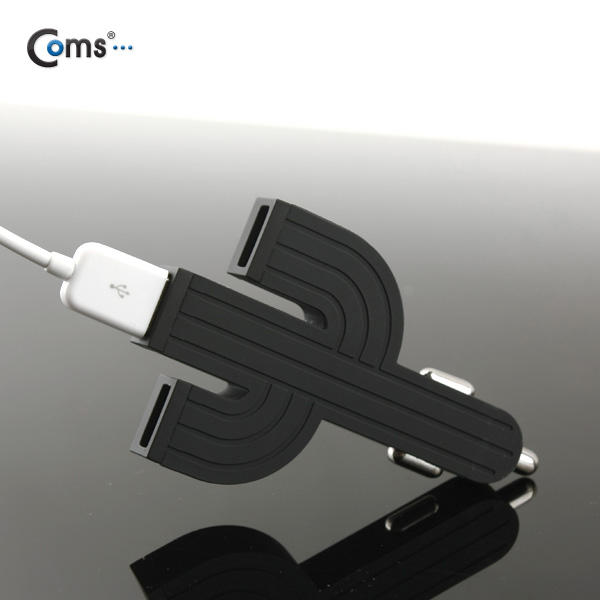Coms USB 전원(DC 시가잭), USB 3P, 4.1A, black