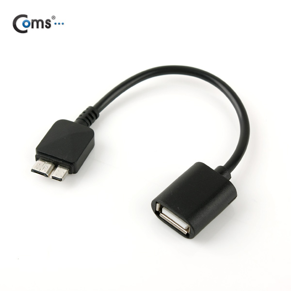 Coms 갤럭시노트3 OTG 젠더, Black