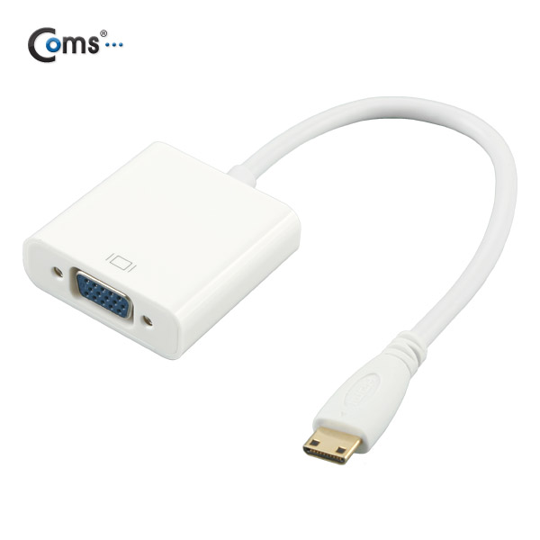 Coms HDMI 컨버터(Mini HDMI -> VGA), 오디오 미지원