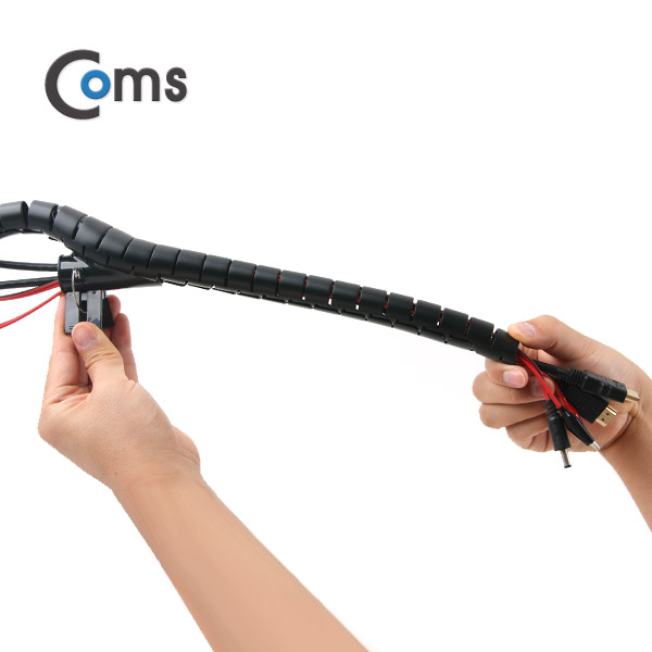 Coms 케이블 정리기(JDD) Black/대 (3.0φx150CM)