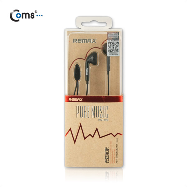 Coms 이어폰 (RM-303), Black