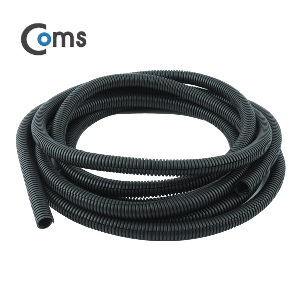 Coms 케이블 정리용 주름관 (너비: 13mm/길이: 5M/ Dark Gray)