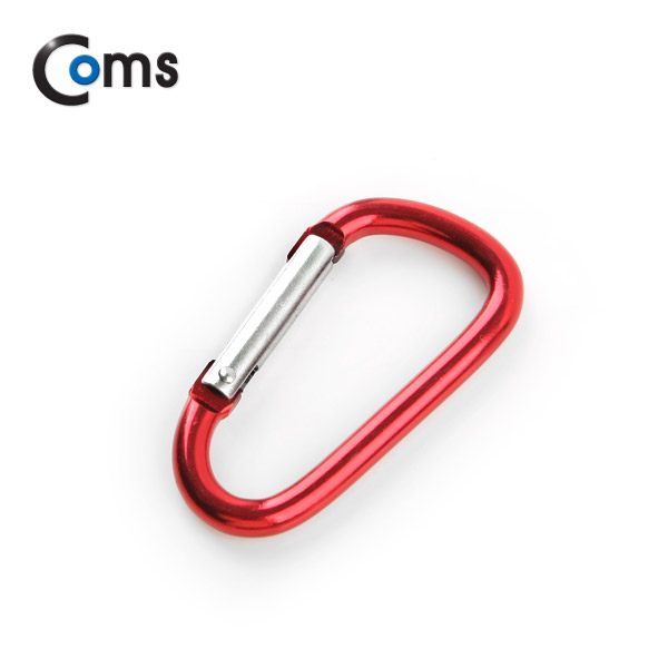 Coms 카라비너(D형/스틸), Red