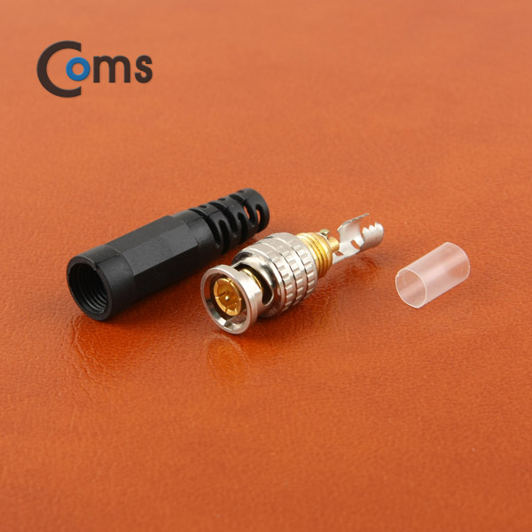 Coms BNC 커텍터(BNC M/일자형) 케이블제작용