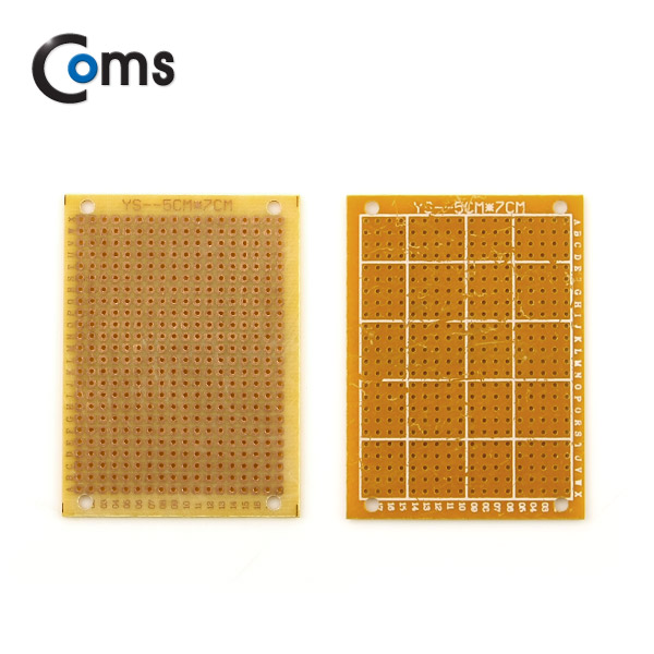 Coms PCB 기판(gold / 18*24 Point), 5x7cm