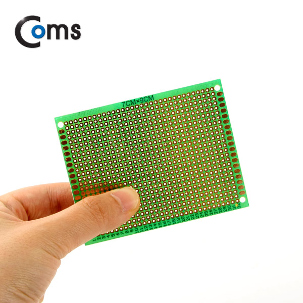 Coms PCB 기판(green / 25*32 Point), 7x9cm