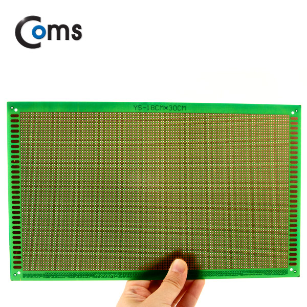 Coms PCB 기판(green / 63*108 Point), 18x30cm