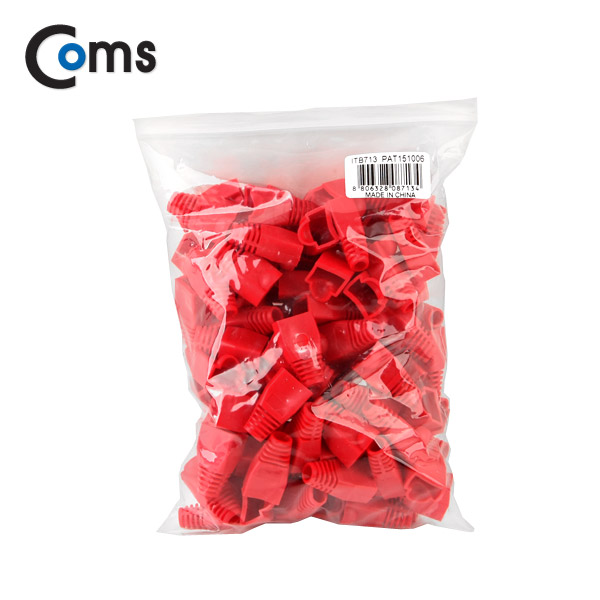 Coms 부트(통), 1봉 - 100ea / 8P8C, Red