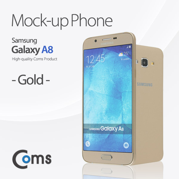 Coms 목각 폰(mock-up) 갤A8/Gold/모형