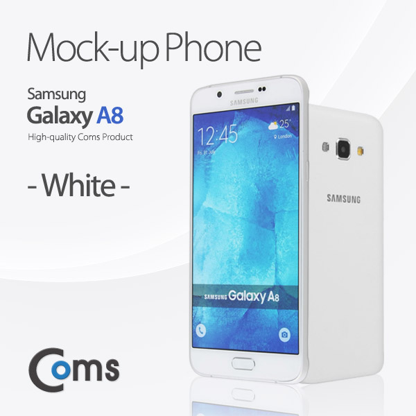 Coms 목각 폰(mock-up) 갤A8/White