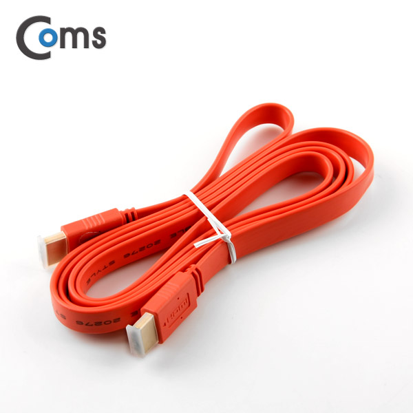 Coms HDMI 케이블(FLAT) 1.5M, Orange