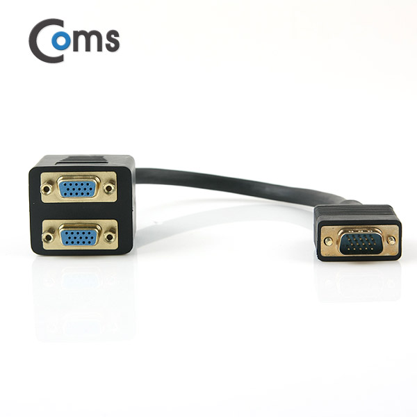 Coms 모니터 젠더(선택분배기) VGA 15M/15Fx2