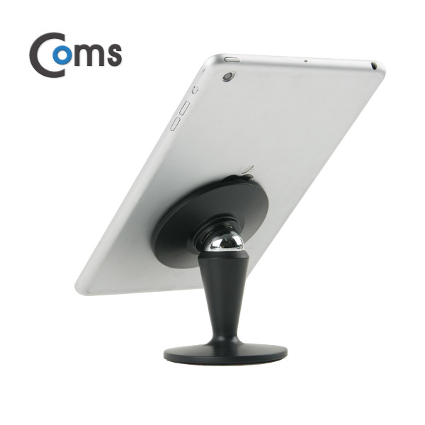 Coms 스마트폰/태블릿 거치대(M52) 360도 회전 head Ball (Black)