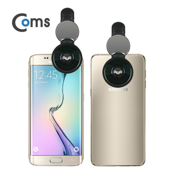 Coms 스마트폰 카메라 확대경(셀카렌즈) Wide 0.4 X, 반사경