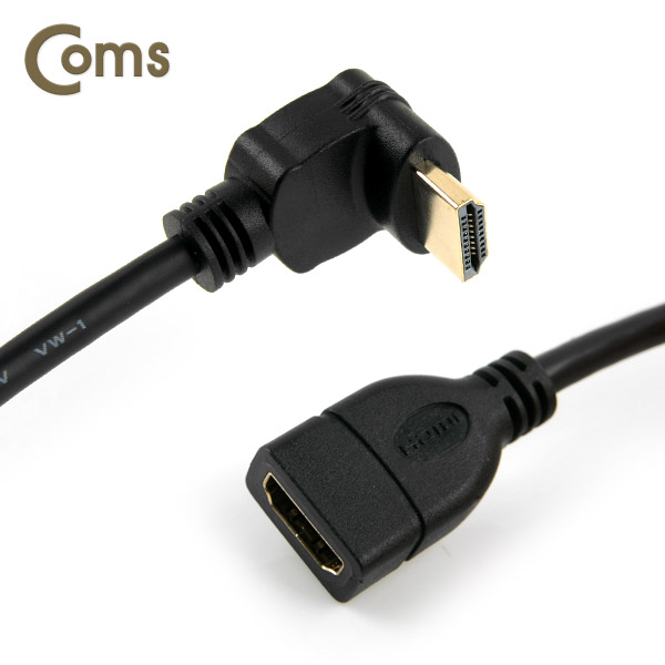 Coms HDMI 케이블 (V1.4/연장) 15cm, Male 상향꺾임(꺽임)