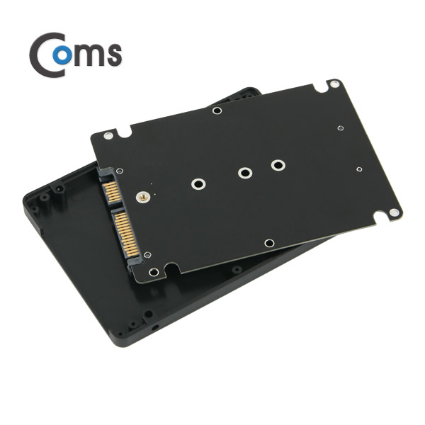 Coms SATA 컨버터(M.2 to SATA) 케이스형/Black