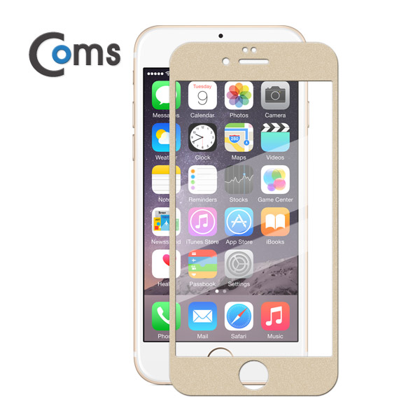 Coms 스마트폰 보호필름(A사 iOS 스마트폰 6S) Gold