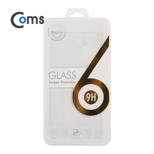 Coms 스마트폰 보호필름(A사 iOS 스마트폰 6S Plus) White