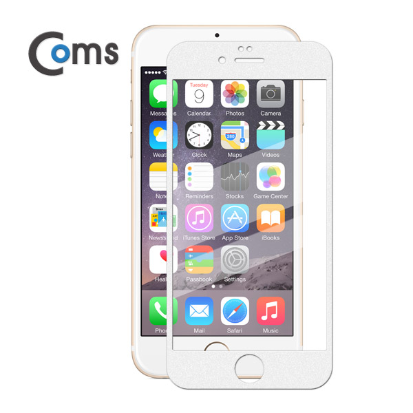 Coms 스마트폰 보호필름(A사 iOS 스마트폰 6S) White
